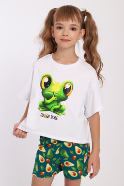 Пижама для девочки Лягушка арт. ПД-019-068