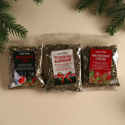 Подарочный набор Здоровья и благополучия: сбор трав 3 шт. х 20 г., варенье из сосновых шишек 100 мл. - Доброе здоровье фото 4