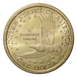1 доллар 2000 года P США Сакагавея Парящий Орел