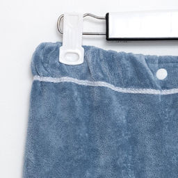 Полотенце-парео Этель для бани, цв. голубой, 70*140 см, 100% п/э, 280 г/м2  фото 5