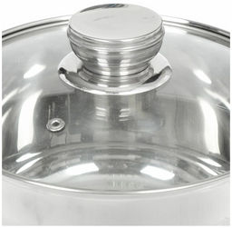 Набор пос нерж 5пр СТАНДАРТ (2л, 4л, ковш 2л, 2 стекл. крышки) мет/ручки Daniks SD-5-2 (298433)  фото 3