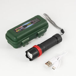 Фонарь ручной аккумуляторный, 3 режима, от USB, 10 х 2.5 см - Simaland фото 5