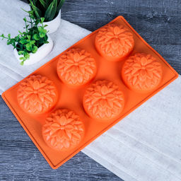 Форма для выпечки 6 ячеек силиконовая Цветы Хризантема 7х3,5 см / V-940 / уп 200/ 0,11/ 28,4*17*3,5 - Галеонтрейд фото 5