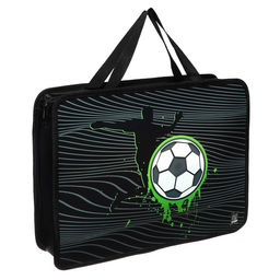 Папка с ручками пластик А4 75мм 330*260 ПМ-А4-26 ArtFox STUDY мал Футбол