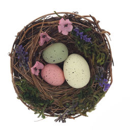Набор из 3-х изделий декоративных "Гнездо пасхальное" (10*5), L33 W10 H5 см