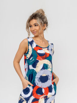 Сарафан женский, цвет синий