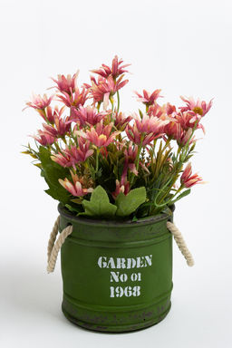 Кашпо с ручками, керамика (SF-2822) зеленый - Больше подарков фото 3