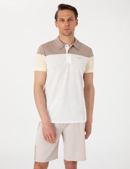 Ekru Slim Fit Ti__rt