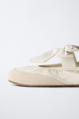 SPORTY BALLERINA SHOES WITH BOW - Zara фото 6
