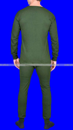 Цена за 1 шт. 1 комплект - Термобелье мужское с начесом Узбекистан цвет ХАКИ