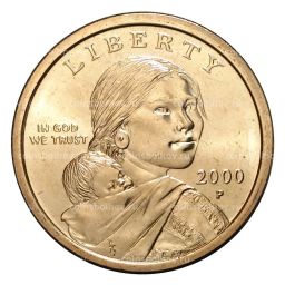1 доллар 2000 года Сакагавея Парящий Орёл P