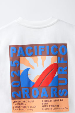 CAMISETA ESTAMPADA SURF / Blanco - Zara фото 4
