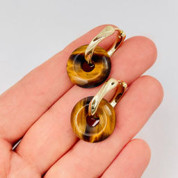 Серьги с Тигровым глазом