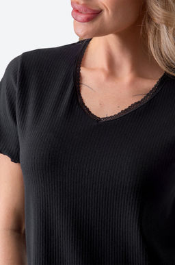 Женская пижама с шортами в рубчик Happy Fox  фото 6