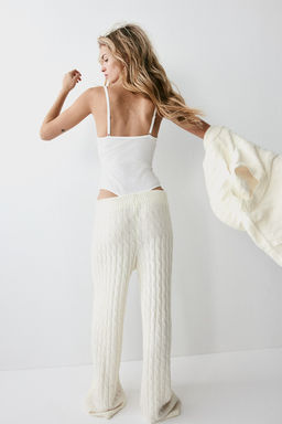 Pantalon en punto trenzado - H&m фото 4