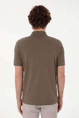 Erkek Slim Fit Polo Yaka Vizon Basic Ti__rt Sepette S_rpriz _ndirim - U.s. polo assn фото 12