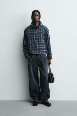 CHECK ZIP-UP SHIRT