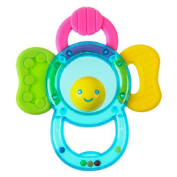 Погремушка Цветочек с прорезывателем