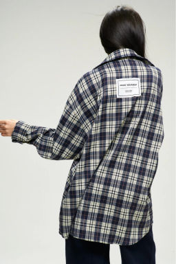 Рубашка в клетку Dark Blue - Erist store фото 8