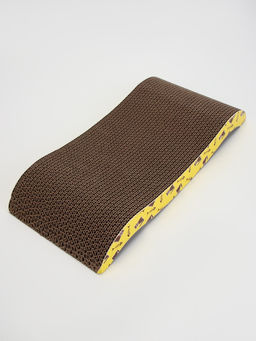 Когтеточка-лежанка «Пижон» из гофрокартона с кошачьей мятой «ГТО», 44.5×21.5×5.5 см