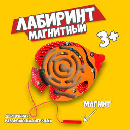 Лабиринт магнитный малый «Рыбка» МИКС