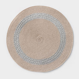 Салфетка сервировочная на стол Доляна «Оскар», d=38 см, бежевая