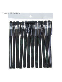 Цена за 12 шт. Ручка гелевая Calligrata, чёрный стержень, узел 0.5 мм, покрытие Soft-touch