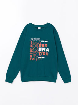 Bisiklet Yaka Erkek ?ocuk Sweatshirt