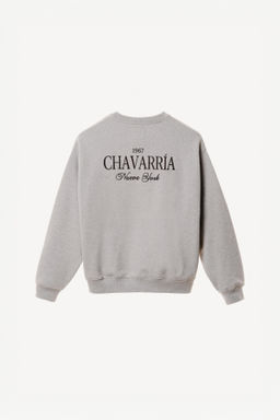 SUDADERA CREWNECK BORDADOS WILLY CHAVARRIA X ZARA / Gris vigor? фото 2