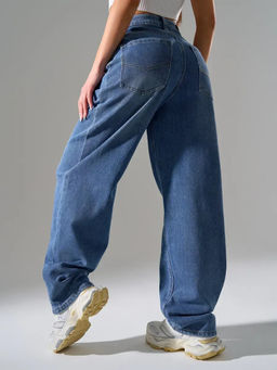 Джинсы багги мом