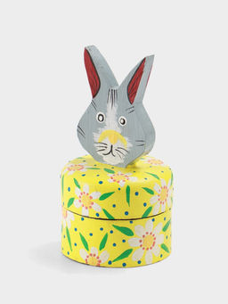 Шкатулка Заяц, 9?9?16 см, дерево