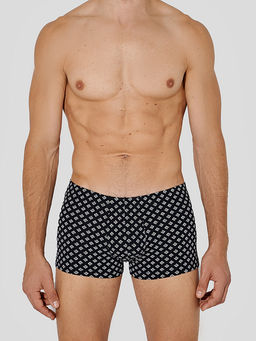 Цена за 2 штуки! Трусы боксеры мужские черные с узором