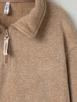 Олимпийка флисовая Бежевый меланж 7+ - Bungly фото 5