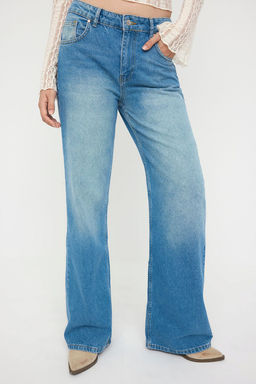 Teen Mavi Normal Bel Genis Paca Wide Leg Jeans TWOAW26JE00087