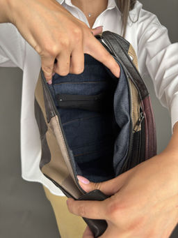 Сумка-рюкзак женская из телячьей кожи