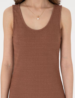 Kahverengi Slim Fit _rme Elbise