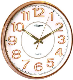 Настенные часы Mirron круглые бронзовые P3021BMZMB
