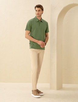 Bej Arm_rl_ Slim Fit Chino Pantolon