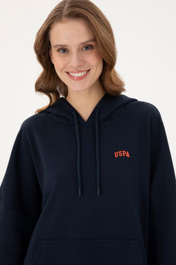 Женский темно-синий базовый свитшот Неожиданная скидка в корзине - U.s. polo assn фото 2