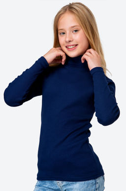 Детская базовая водолазка в рубчик Happyfox