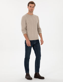 _ndigo Slim Fit Pamuk Kar___ml_ Jean Pantolon