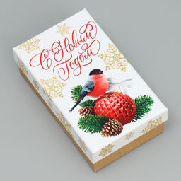 Набор новогодних подарочных коробок 15 в 1 С Новым годом!, 12?7?4 см - 46.5?30?17.5 см