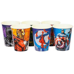 Цена за 2 шт. Стакан бумажный одноразовый «С Днем Рождения!», 250 мл, 10 штук, Мстители
