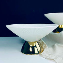 Фруктовница 27х14см на ножке MULTICOLOR в под.уп.(х8)Фарфор арт.163-016