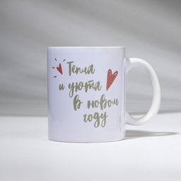 Кружка керамическая новогодняя Нежность, 320 мл