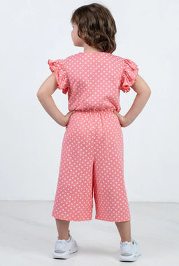 Комбинезон д/д Катенька, цвет Персик(горошек),100% х/б - 5+ фото 2