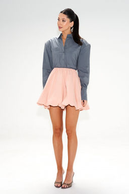 Юбка Annete А1413 баллон хлопок розовая  фото 11