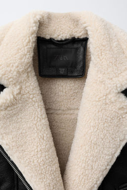 DOUBLE-FACED BIKER JACKET - Zara фото 7