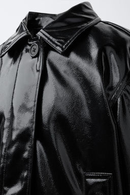 LEATHER EFFECT JACKET - Zara фото 5