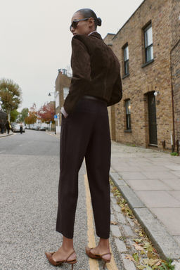 DARTED TROUSERS WITH BELT - Zara фото 5